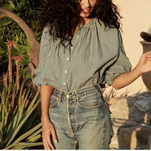 Doen Jane Blouse in Josephine plaid